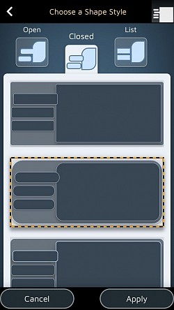 మీ ట్యాబ్&zwnj;లు మరియు మీ పేజీల ఆకారాలను నిర్వచించడానికి 15 ప్రీసెట్&zwnj;లు